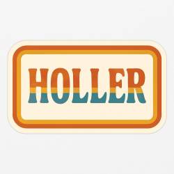 Holler - Vinyl Sticker