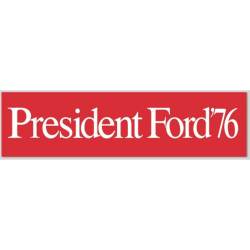 Gerald Ford 1976 Replica Campaign Bumper Sticker