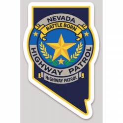 Nevada Public Safety Highway Patrol Battle Born - Vinyl Sticker