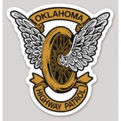 Oklahoma Highway Patrol Wings - Vinyl Sticker