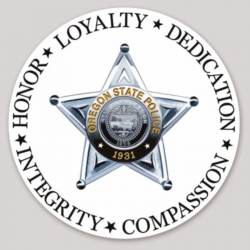 Oregon State Police Honor Loyalty - Vinyl Sticker
