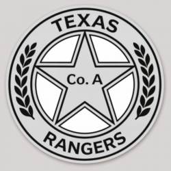 Texas Rangers Co. A Law Enforcement - Vinyl Sticker
