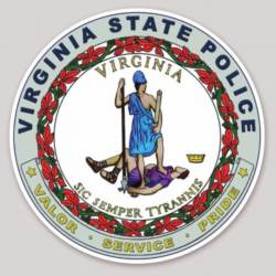 Virginia State Police Seal - Vinyl Sticker