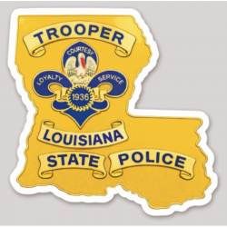 Louisiana State Police Outline - Vinyl Sticker