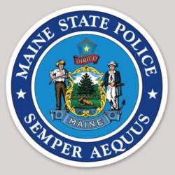 Maine State Police Seal - Vinyl Sticker