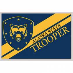 Alaska State Trooper Flag - Vinyl Sticker