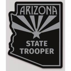Arizona State Trooper Black & Gray - Vinyl Sticker