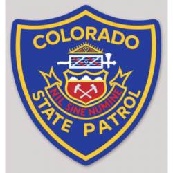 Colorado State Patrol Police - Vinyl Sticker
