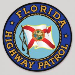 Florida Highway Patrol State Flag - Vinyl Sticker