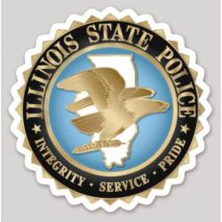Illinois State Police Seal - Vinyl Sticker