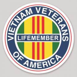 Vietnam Veterans Of America Life Member LifeMember - Vinyl Sticker