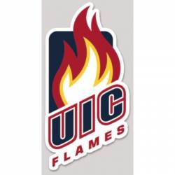 UIC Flames University of Illinois Chicago Logo - Vinyl Sticker