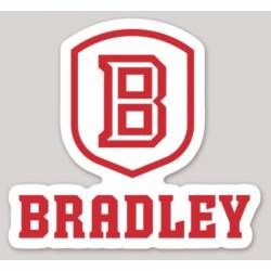 Bradley University Logo - Vinyl Sticker