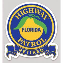 Florida Highway Patrol Retired Logo - Vinyl Sticker