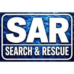 White On Water SAR Search & Rescue - Vinyl Sticker