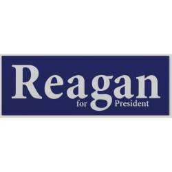 Ronald Reagan 1980 For President Replica Campaign - Bumper Sticker