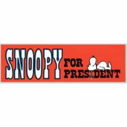 Snoopy For President - Bumper Sticker