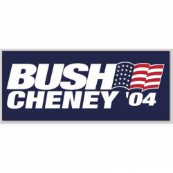 George W Bush Dick Cheney 2004 Replica Presidential Campaign - Bumper Sticker