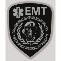 Commonwealth Of Massachusetts Subdued Emergency Medical Technician EMT - Vinyl Sticker