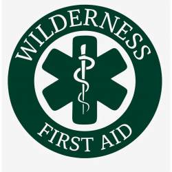 Wilderness First Aid Dark Green - Vinyl Sticker