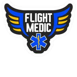 Flight Medic Star Of Life - Vinyl Sticker
