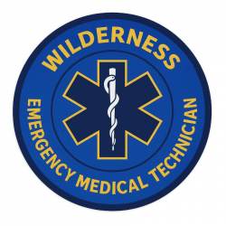 Wilderness Emergency Medical Technician Blue - Vinyl Sticker