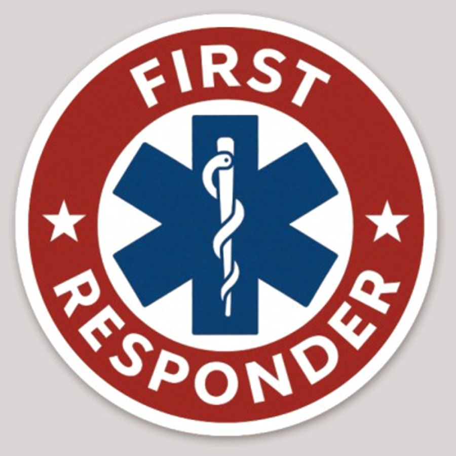 First Responder - Vinyl Sticker at Sticker Shoppe