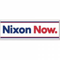 Richard Nixon Now 1972 Replica Campaign - Bumper Sticker