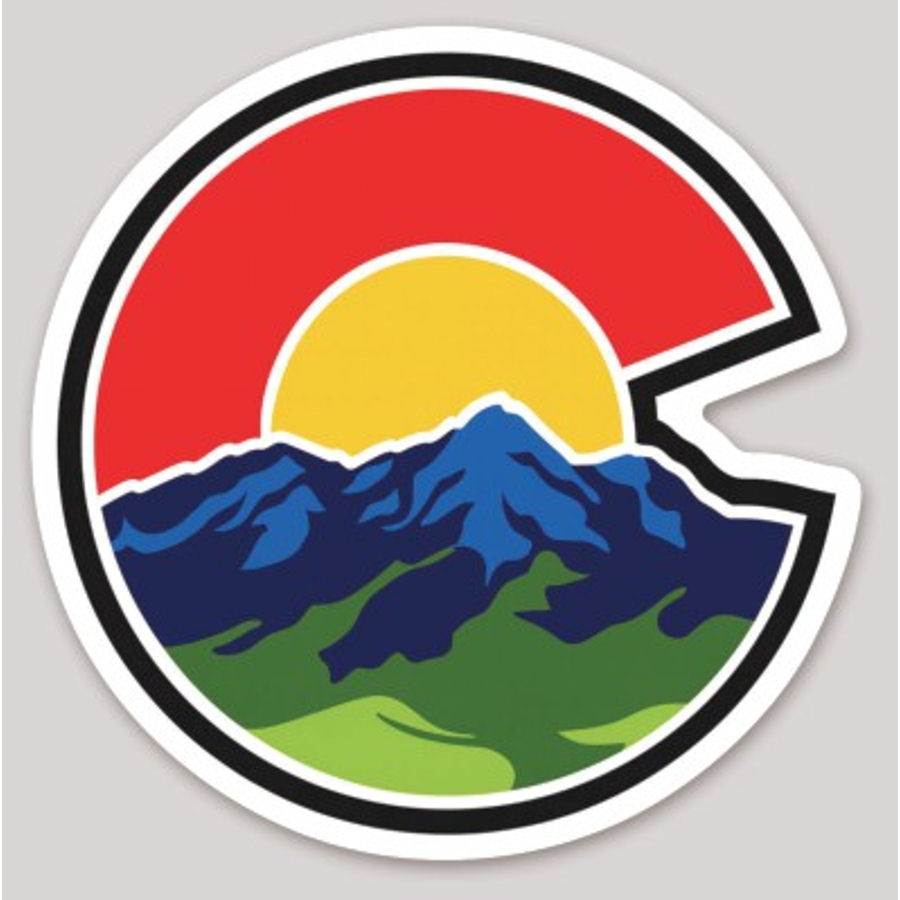 Colorado C Landscape - Vinyl Sticker at Sticker Shoppe