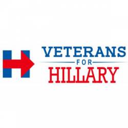 Veterans For Hillary - Bumper Sticker
