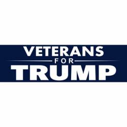 Veterans For Trump - Bumper Sticker
