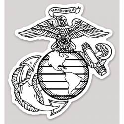 usmc logo outline