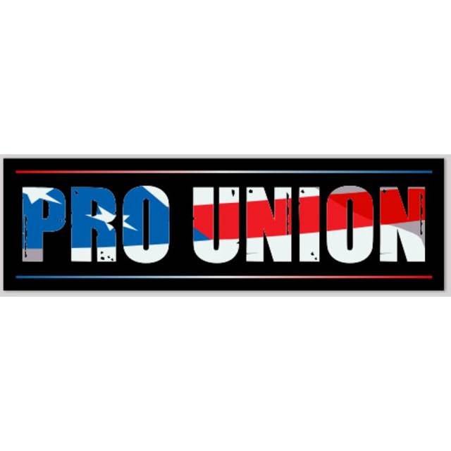 union shop bumper sticker