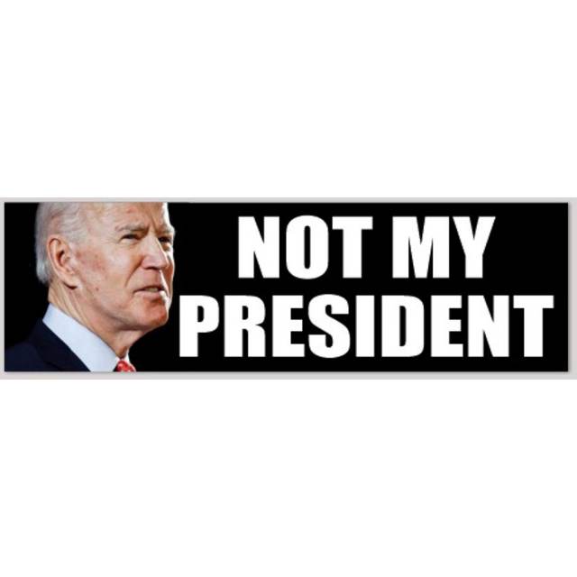 HEY BIDEN WINDOW Decal sticker Joe Biden not my president made in the USA 