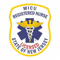 New Jersey MICU Registered Nurse - Vinyl Sticker