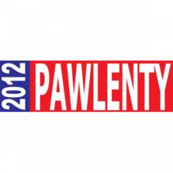 Pawlenty 2012 - Bumper Sticker