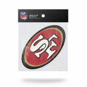 San Francisco 49ers - 5x5 Shape Cut Die Cut Static Cling