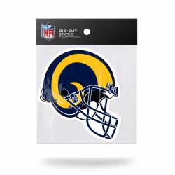 Los Angeles Rams Retro Helmet - 5x5 Shape Cut Die Cut Static Cling
