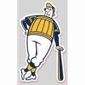 Milwaukee Brewers Barrelman Retro Mascot - Vinyl Sticker