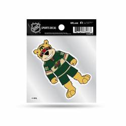 Minnesota Wild Mascot - 4x4 Vinyl Sticker