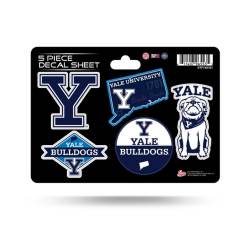 Yale University Bulldogs - 5 Piece Sticker Sheet