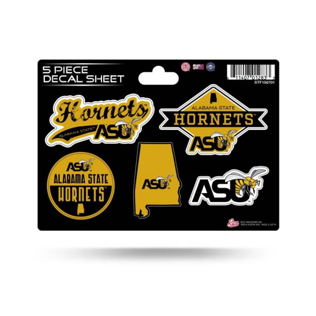 Alabama State University Hornets - 5 Piece Sticker Sheet