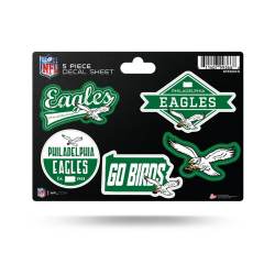 Philadelphia Eagles Retro - 5 Piece Sticker Sheet