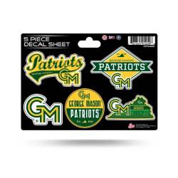 George Mason University Patriots - 5 Piece Sticker Sheet