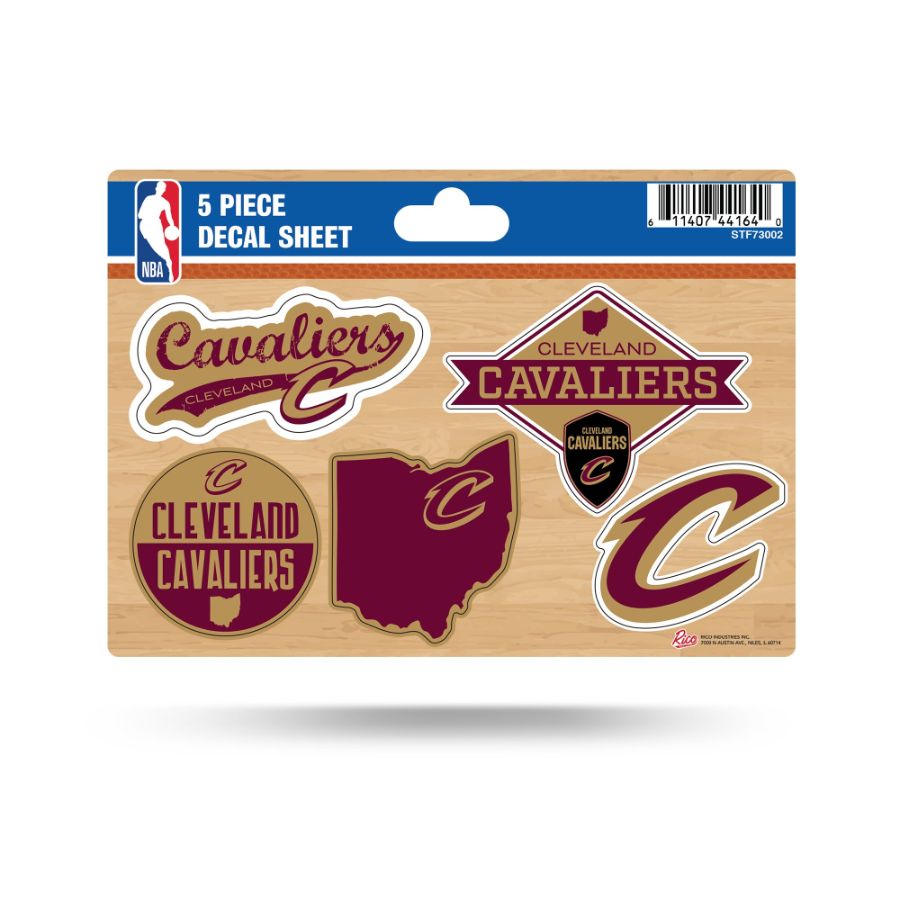 Cleveland Cavaliers 2022 Logo - 5 Piece Sticker Sheet at Sticker Shoppe