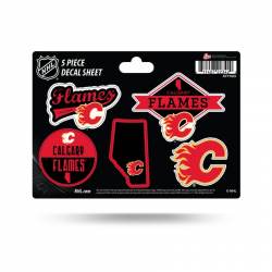 Calgary Flames - 5 Piece Sticker Sheet