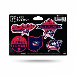 Columbus Blue Jackets - 5 Piece Sticker Sheet