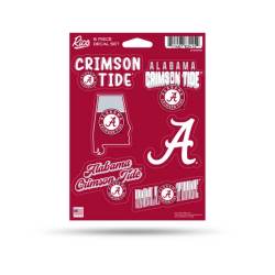 University of Alabama Crimson Tide - Sheet Of 6 Vinyl Stickers