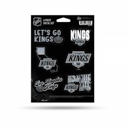 Los Angeles Kings - Sheet Of 6 Vinyl Stickers