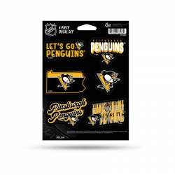 Pittsburgh Penguins - Sheet Of 6 Vinyl Stickers